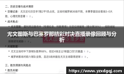 尤文图斯与巴塞罗那精彩对决直播录像回顾与分析