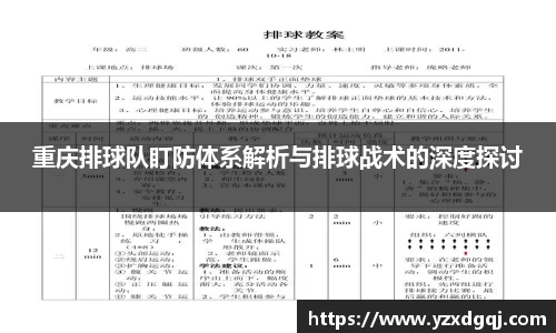 重庆排球队盯防体系解析与排球战术的深度探讨